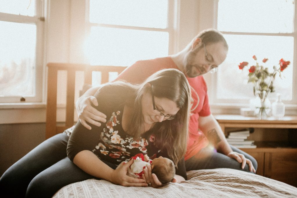 Canuck Place family spending time together