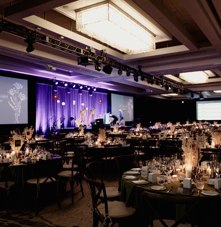 Room view of the Gift of Time gala in 2021