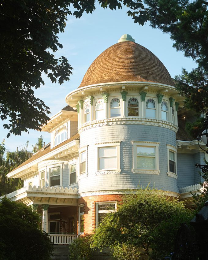 Exterior of Canuck Place Children's Hospice during golden hour