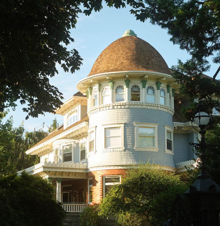 Exterior of Canuck Place Children's Hospice during golden hour