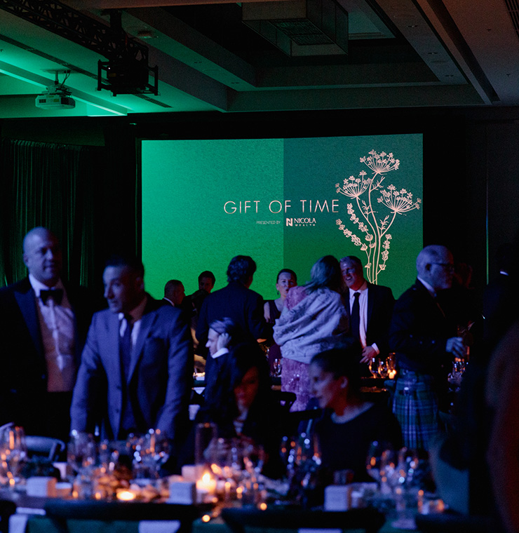 Guests at the Gift of Time Gala socializing