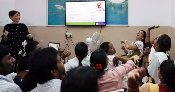Camara van Breemen, Canuck Place Nurse Practitioner Lead & Director, Community Care and Provincial Outreach with clinicians in India
